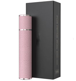 PSXCYB010pink  10ml luxury perfume bottle, portable perfume bottle, magnetic suction leather leak-proof Refillable perfume bottle cologne spray
