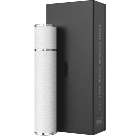PSXCYB010white  10ml luxury perfume bottle, portable perfume bottle, magnetic suction leather leak-proof Refillable perfume bottle cologne spray